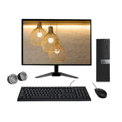 Dell OptiPlex 3046 SFF All-in-One Desktop Computer Set | Intel i3-6th Gen | 19" HD LED Monitor| Wired KB & Mouse | Speakers | WiFi | Win 11 Pro | Refurbished