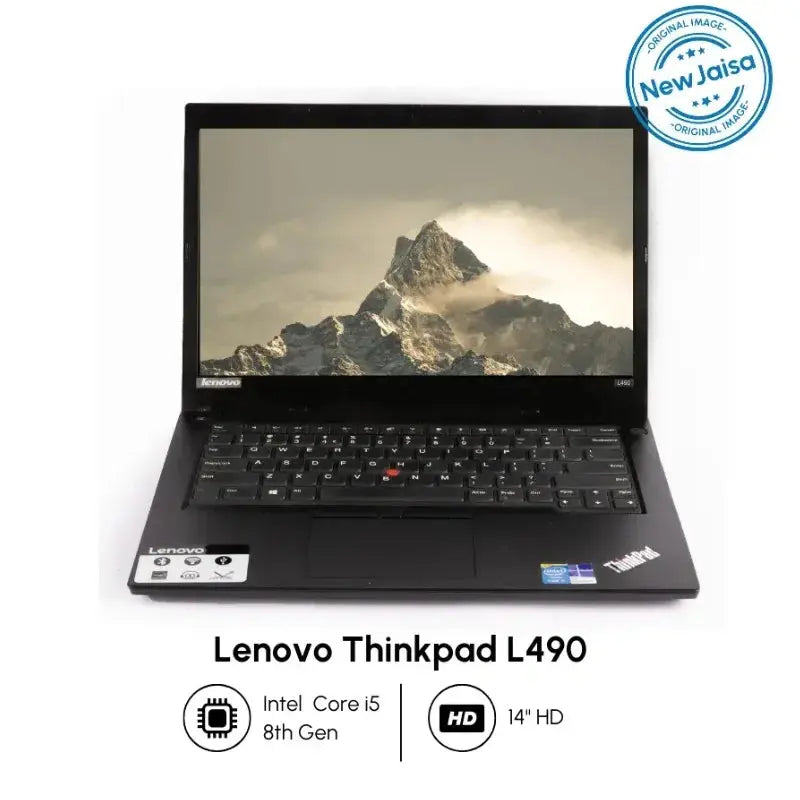 लेनोवो थिंकपैड लैपटॉप | L490 | इंटेल आई5-8th | 14" HD | विन 11 प्रो | रीफर्बिश्ड