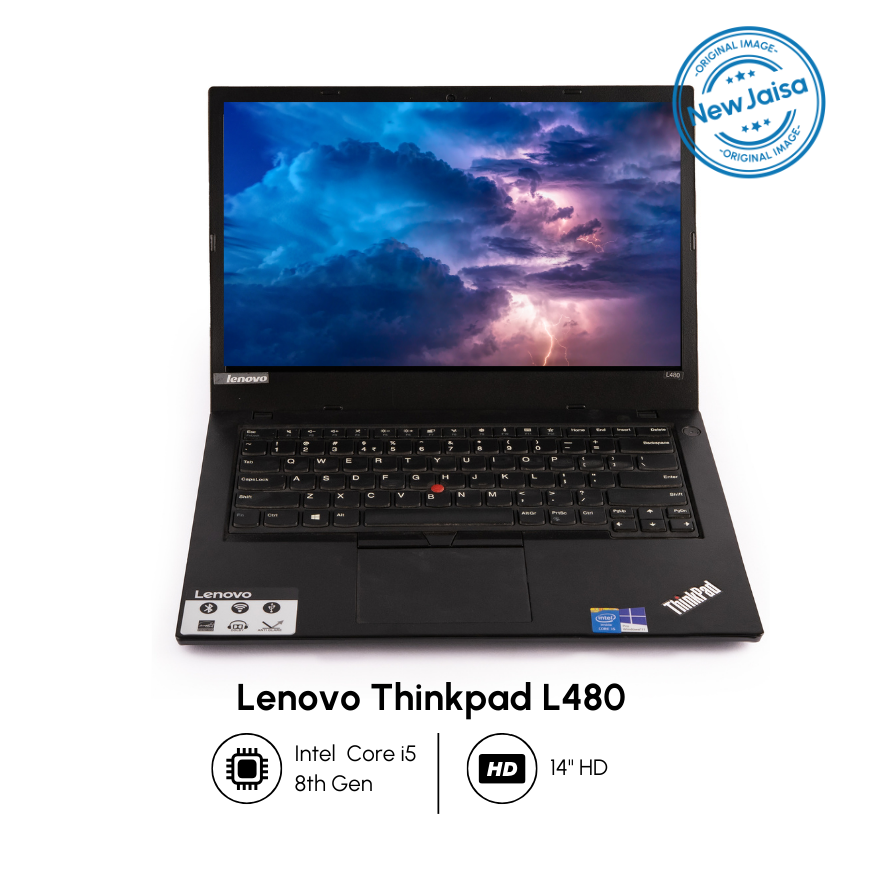 Lenovo ThinkPad Laptop | L480 | Intel i3-8th Gen | 14" HD | Win 11 Pro | Refurbished