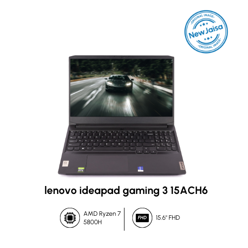 Lenovo Ideapad Gaming 3-15ACH6 Laptop | AMD Ryzen 7 5800H Processor | 15.6" FHD | 4 GB GDDR6 NVIDIA Graphics | Windows 11 Pro | Refurbished - Newjaisa