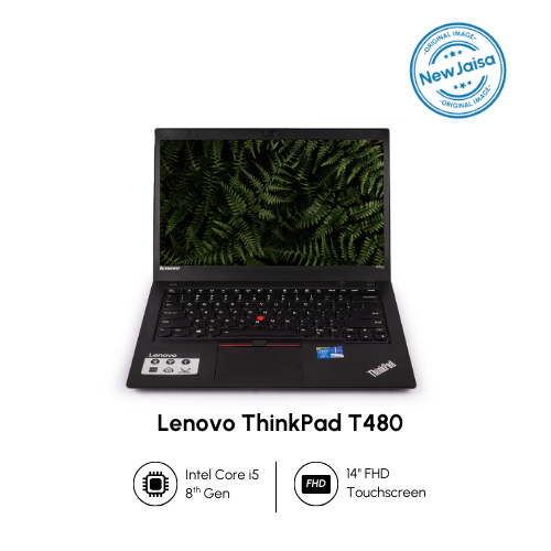 Lenovo ThinkPad Laptop T480 | i5-8th Gen | 14" FHD Touchscreen | Win 11 | Refurbished - Newjaisa