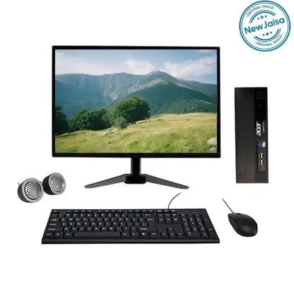 Acer Veriton M200 SFF refurbished desktop computer set Intel Core i3 8th Gen 19 inch HD monitor Windows 11 Pro | NewJaisa