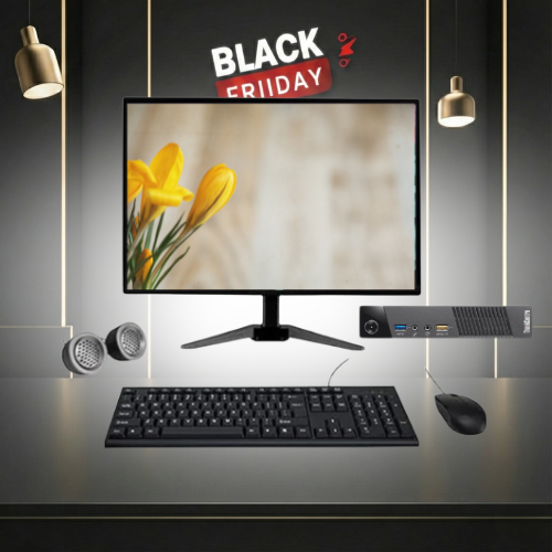 Lenovo ThinkCentre M93p Mini PC All-in-One Desktop Computer Set | Intel i5-4th Gen | 19