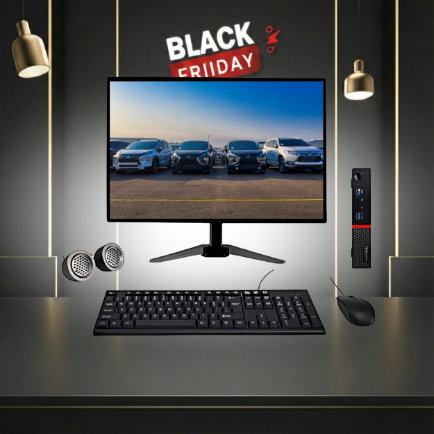 Lenovo ThinkCentre M700 All-in-One Desktop Computer Set | Intel i3-6th Gen | 19" HD Monitor | Win 11 Pro | Refurbished