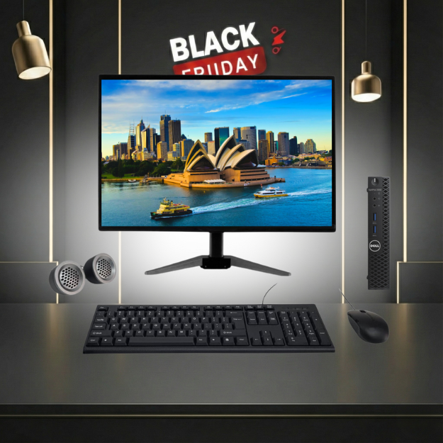 Dell OptiPlex 3050 Mini PC All-in-One Desktop Computer Set | Intel i5-7th Gen | 19