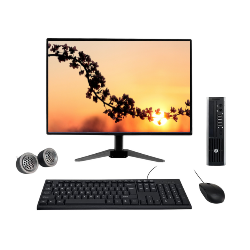 HP Compaq Elite 8300 USFF All-in-One Desktop Computer Set | Intel i5-3rd Gen | 19