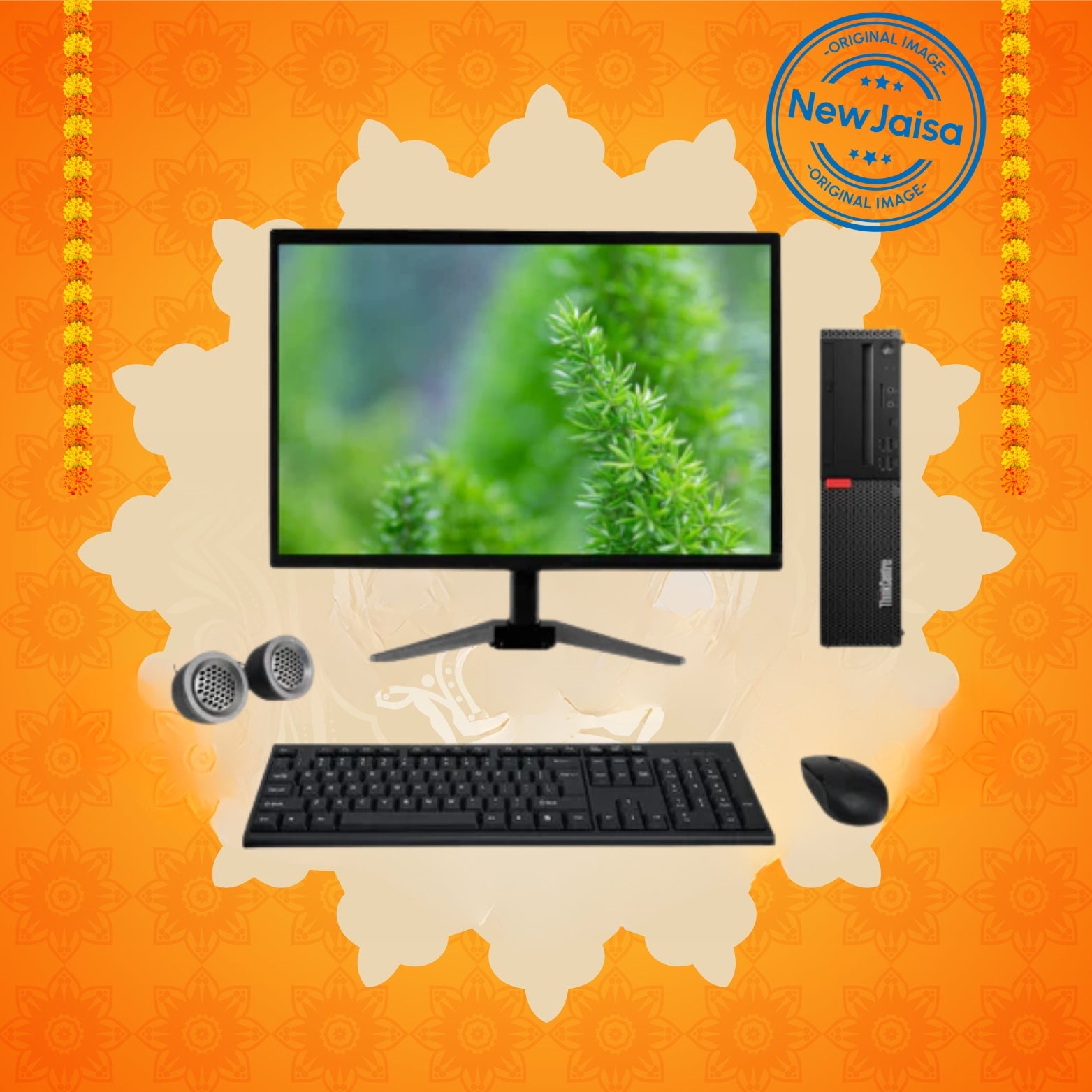 Lenovo ThinkCentre SFF All-in-One Desktop Computer Set | Intel i5-9th Gen
