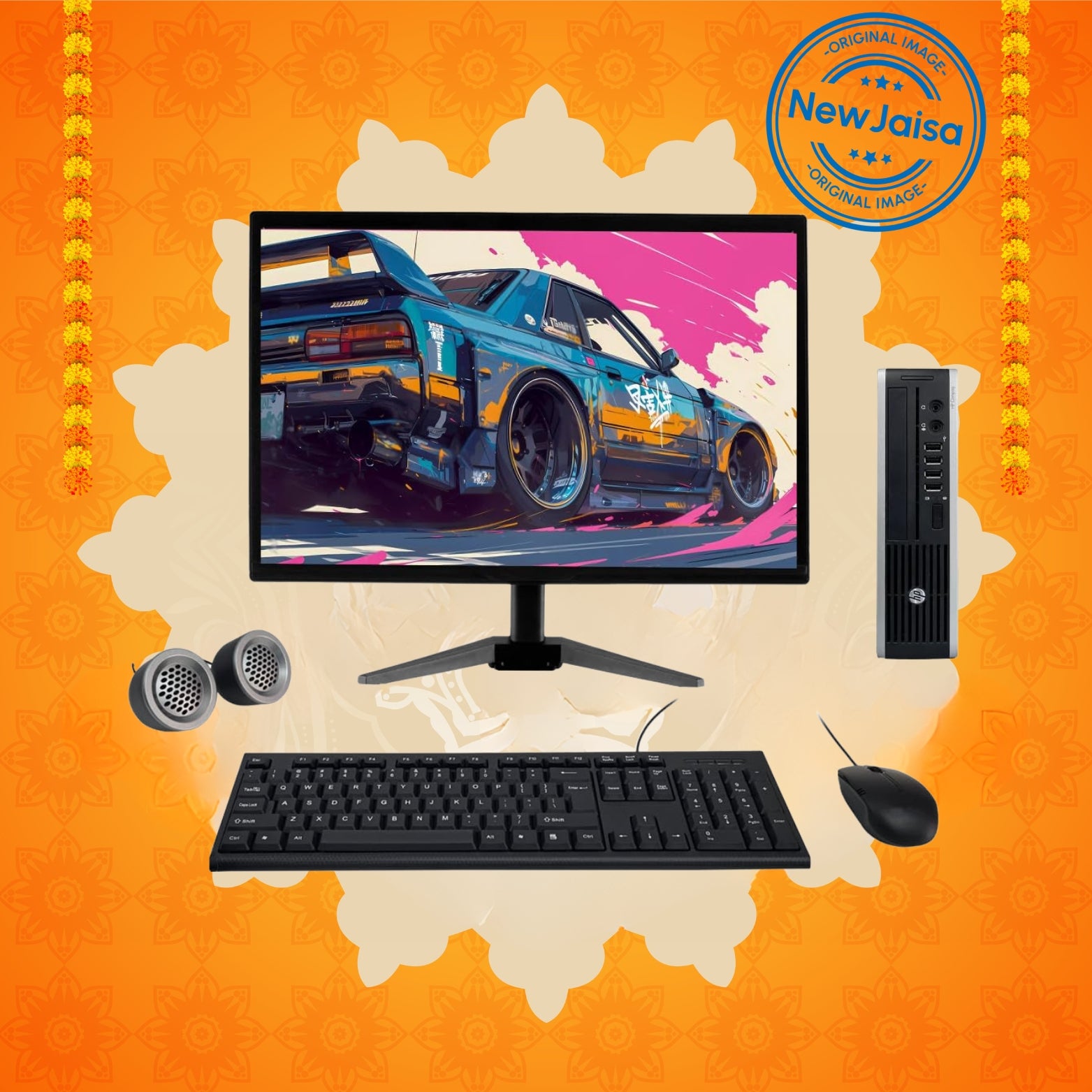 HP Compaq Elite Ultra-slim All-in-One Desktop Computer | Intel i5 3rd Gen | 19" HD LED Monitor | Wired KB & Mouse | Speakers| Wi-Fi | Win 10 Pro | Refurbished