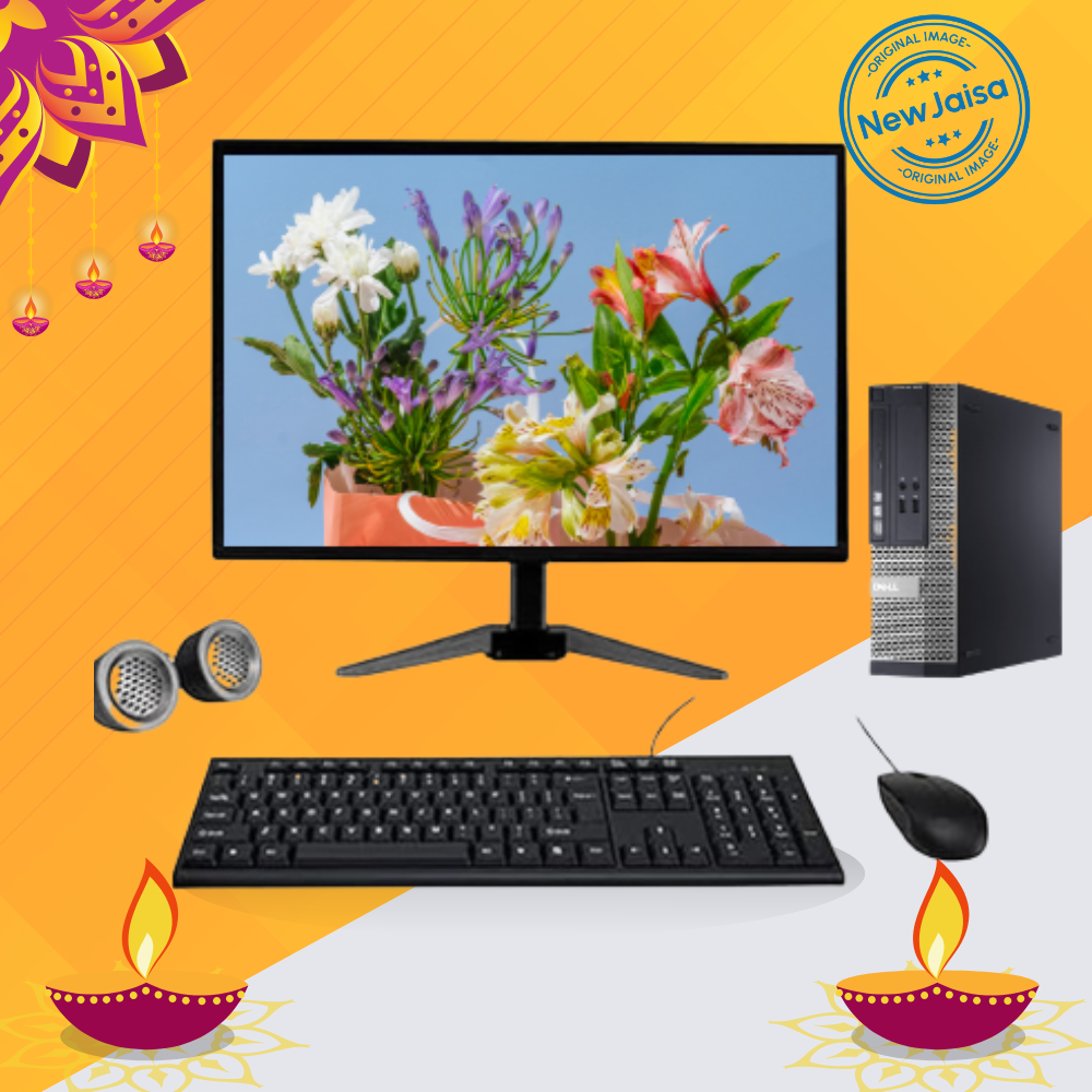 Dell OptiPlex 3010 All-in-One Desktop Computer Set | i5-3rd Gen | 19" HD LED Monitor| Wired KB & Mouse | Speakers | WiFi | Win 10 Pro | Refurbished