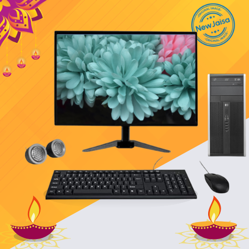 HP Compaq 6300 Micro Tower All-in-One Desktop Computer Set | Intel i5-3rd Gen | 19" HD LED Monitor | Wired KB & Mouse | Speakers | Wi-Fi | Win 10 Pro | Refurbished