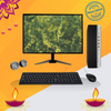 HP EliteDesk 800 G4 SFF All-in-One Desktop Computer Set | Intel i5-8th Gen | 19" HD LED Monitor| Wired KB & Mouse| Speakers| WiFi| Win 11 Pro | Refurbished