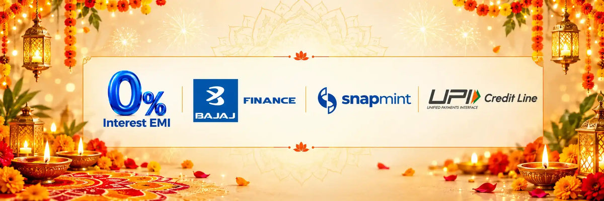 0% Interest EMI with Bajaj Finance and Snapmint