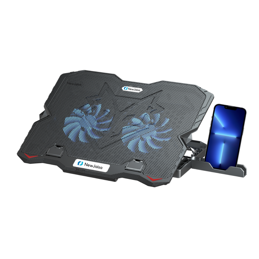 Silent Laptop Cooling Pad with Enhanced Airflow for Laptops up to 15.6 inches