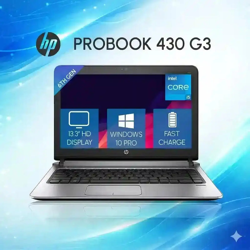 HP ProBook Laptop | 430 G3 | Intel i5-6th Gen | 13.3" HD | Win 10 Pro | NewJaisa
