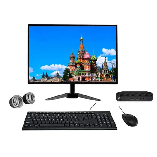 HP ProDesk 400 G3 Mini PC All-in-One Desktop Computer Set | Intel