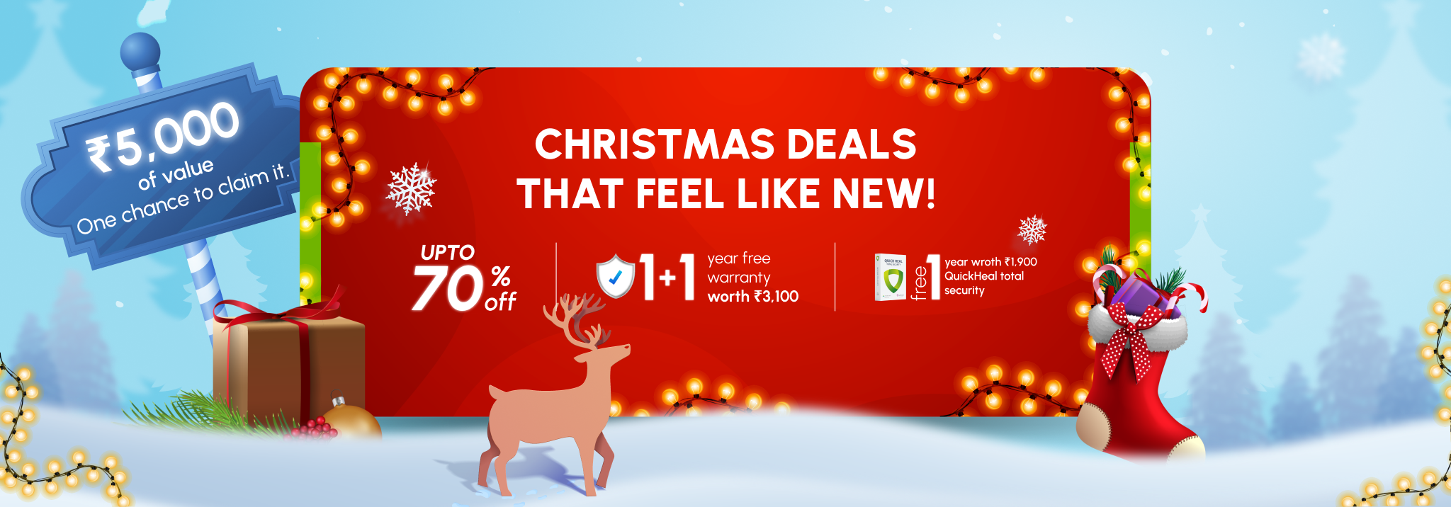 Christmas sale banner