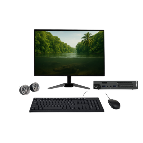 Lenovo ThinkCentre M92p Mini PC All-in-One Desktop Computer Set | Intel i5-3rd Gen | 22" HD Monitor | Win 10 Pro | Refurbished - Newjaisa