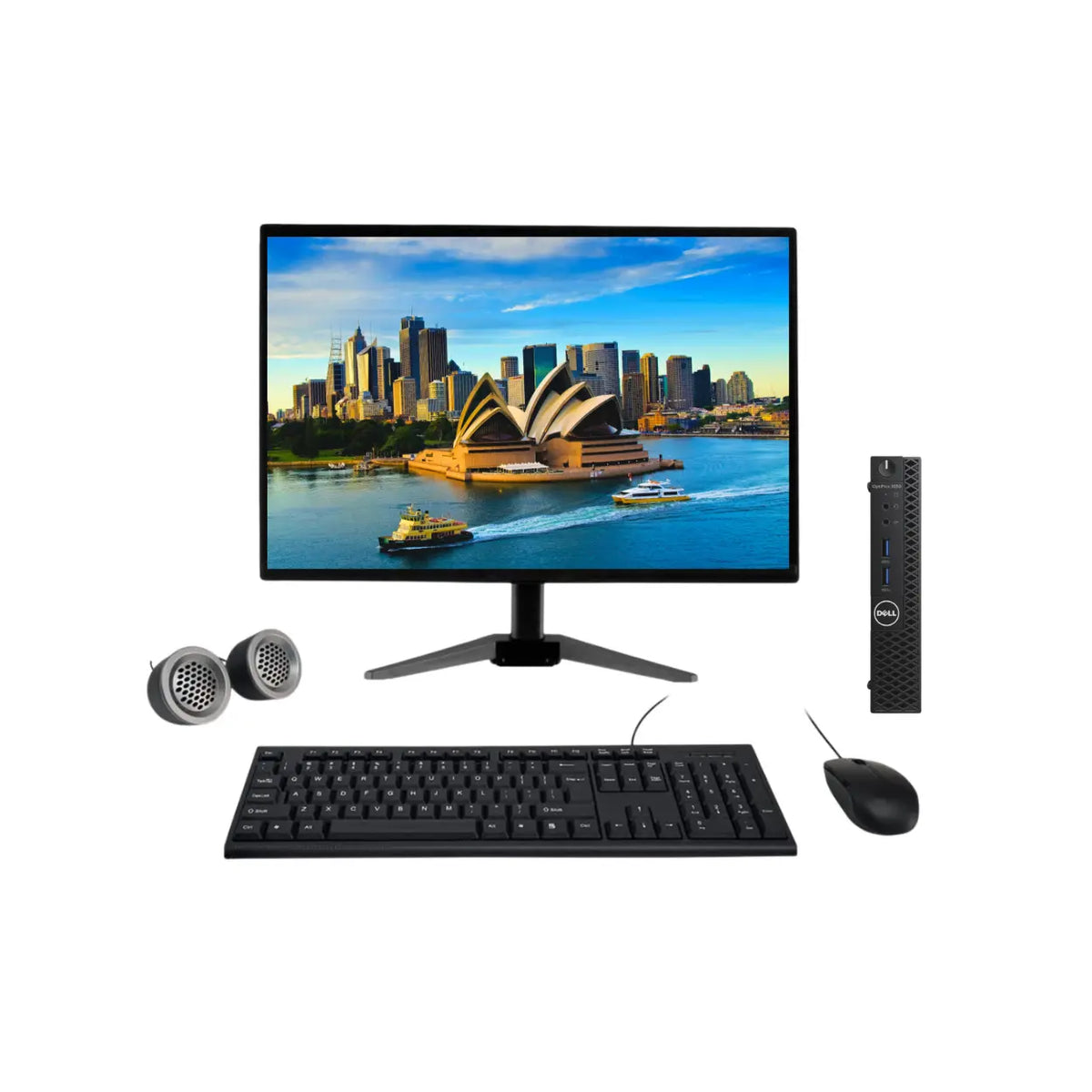 Dell OptiPlex 3050 Mini PC All-in-One Desktop Computer Set