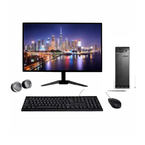 Lenovo IdeaCentre 300s Mini Tower All-in-One Desktop Computer Set | Intel i7-6th Gen | 19" HD LCD Monitor | KB & Mouse| Speakers | Wi-Fi | Win 11 Pro | Refurbished