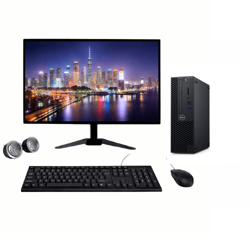 Dell OptiPlex 3060 SFF All-in-One Desktop Computer Set| Intel i5-8th Gen |22" HD LCD Monitor| Win 11 Pro | Refurbished Dell