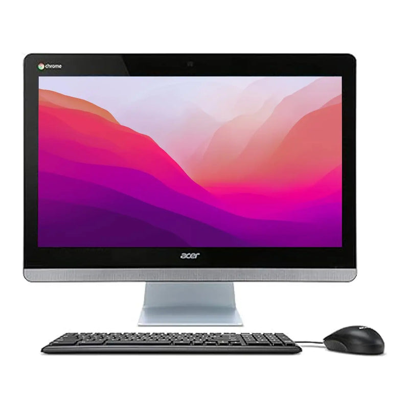 Refurbished Acer All-in-One Desktop Computer Set | Intel i7-5th Gen | 24" FHD LED Monitor| Wired KB & Mouse | Speakers & WiFi | Windows 10 | MS Office - Newjaisa