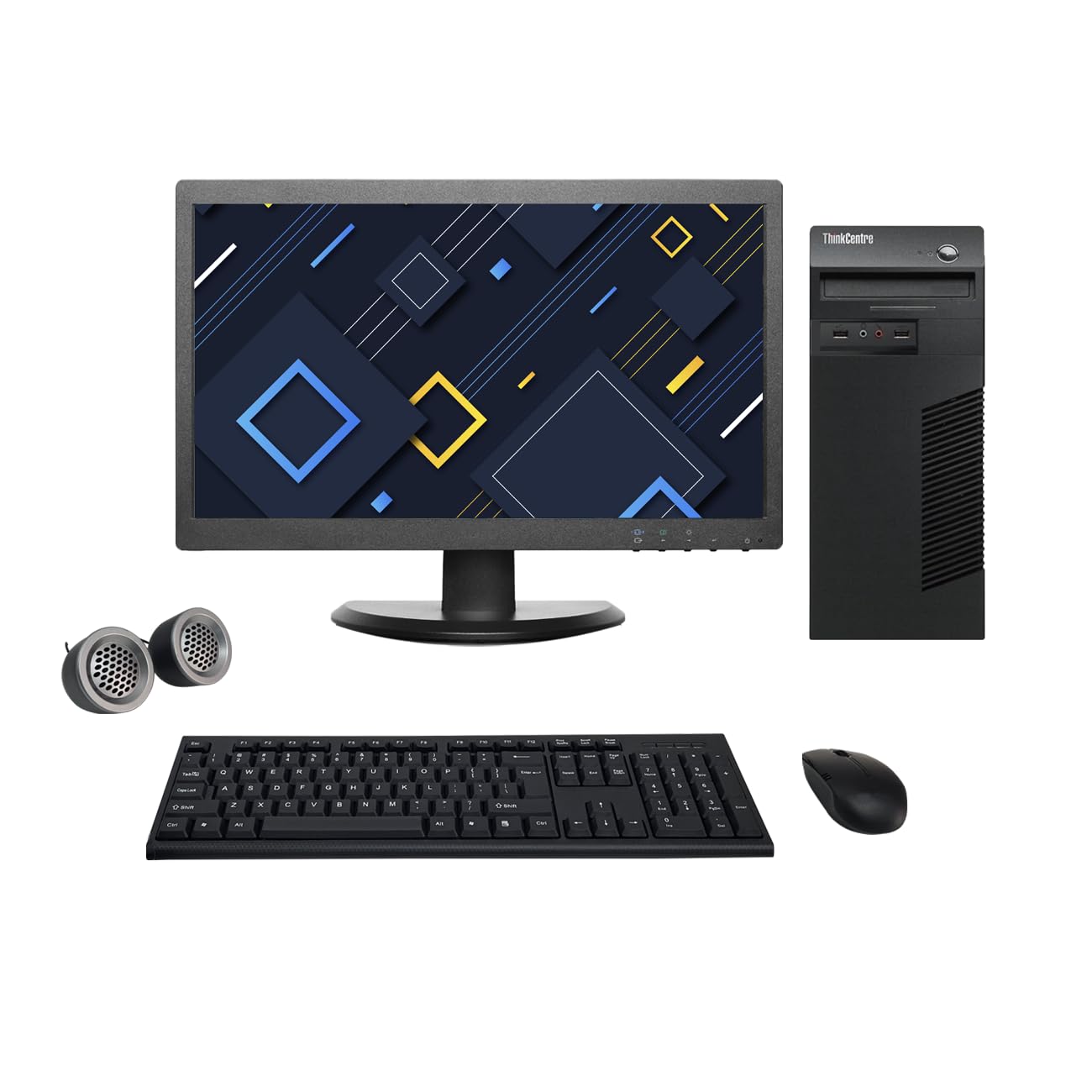 Refurbished Lenovo ThinkCentre Full Set | i5 2nd Gen | 19" Monitor | Win 10 Pro - Newjaisa